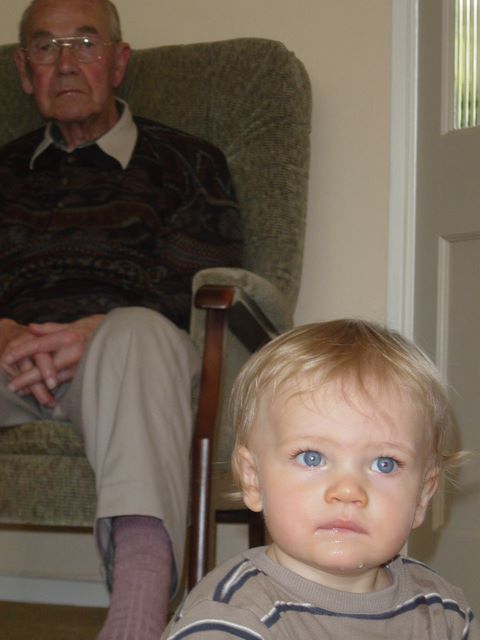 Charlie and Grandad G - 05-2007