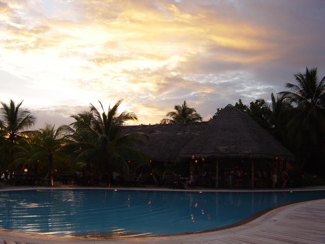 Sunset over Bar - Maldives 2003